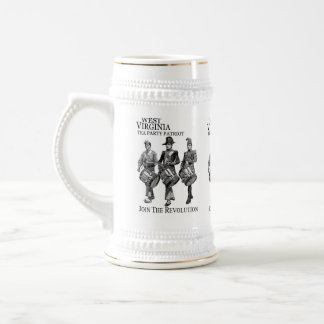 WEST VIRGINIA TEA PARTY BEER STEIN