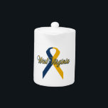 West Virginia Teapot<br><div class="desc">I created these design for the victims of the West Virginia Flood! 100% of my earnings that I make from this store is going to be given to the West Virginia Flood Relief 2016.</div>