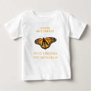 West Virginia Territory Butterfly The Monarch Baby T-Shirt