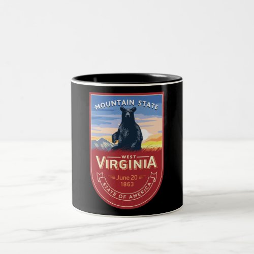 West Virginia Two_Tone Coffee Mug