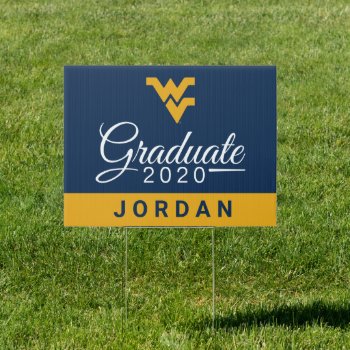 West Virginia University 2020 Graduate Sign by wvushop at Zazzle