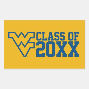 West Virginia University Alumni Class Year Rectangular Sticker by wvushop at Zazzle