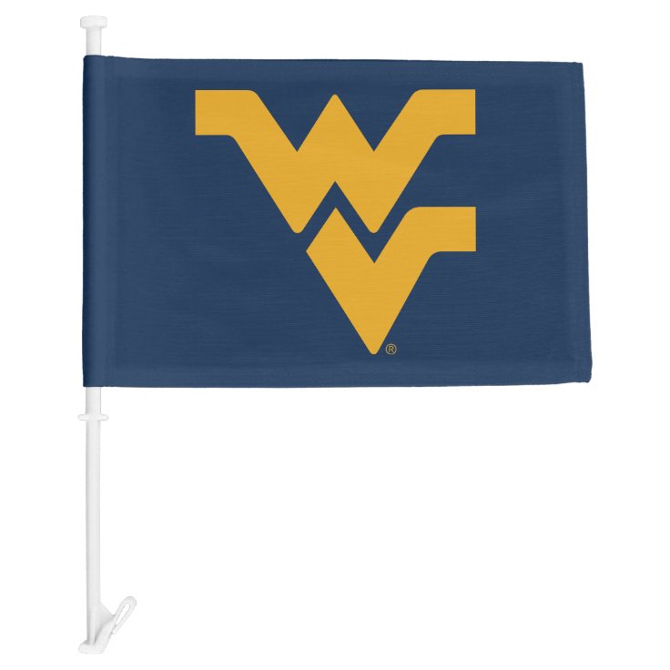 West Virginia University Car Flag Zazzle