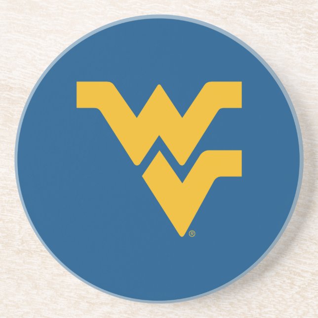 West Virginia University Drink Coaster (Front)