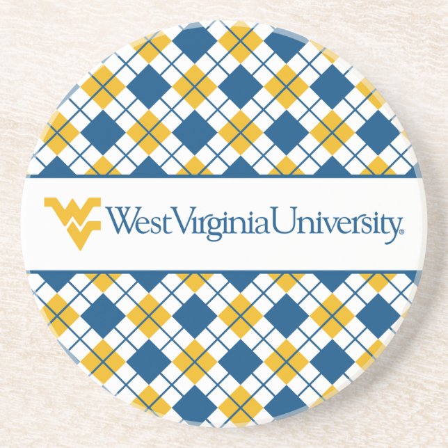 West Virginia University Drink Coaster (Front)