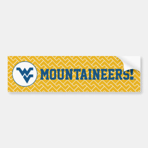 West Virginia University Flying WV Bumper Sticker