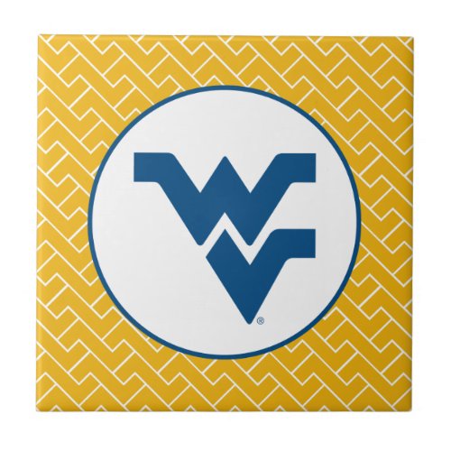 West Virginia University Flying WV Ceramic Tile