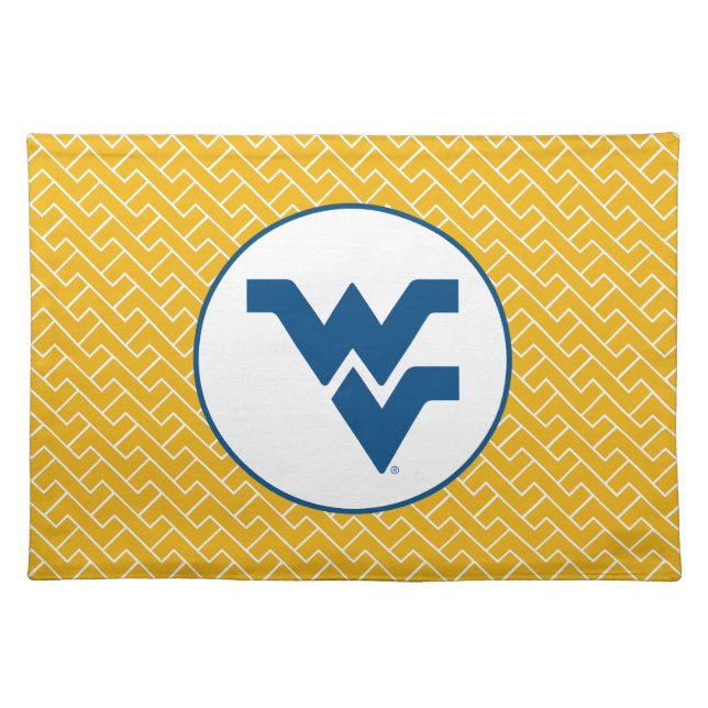 West Virginia University Flying WV Cloth Placemat (Front)