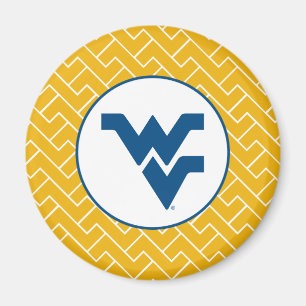 West Virginia University Flying WV Magnet