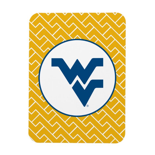 West Virginia University Flying WV Magnet (Vertical)