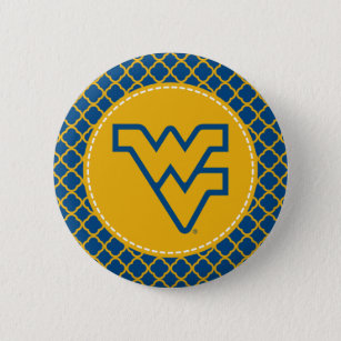 West Virginia University Flying WV Pinback Button