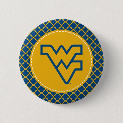 West Virginia University Flying WV Pinback Button