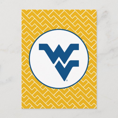West Virginia University Flying WV Postcard