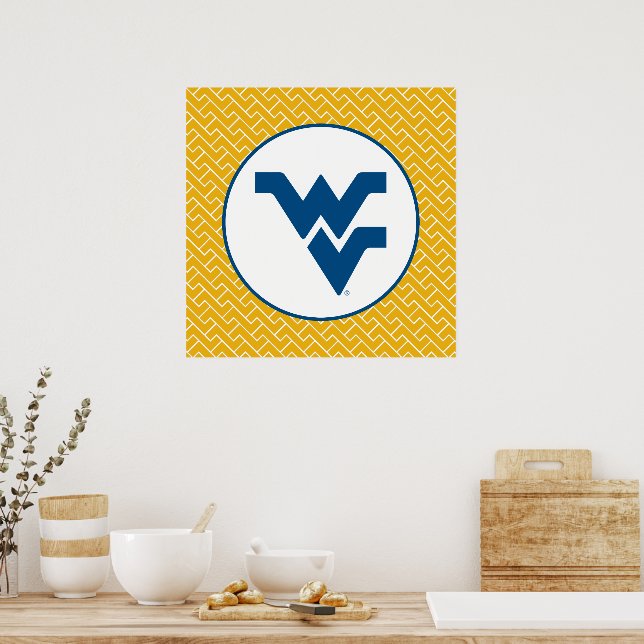 West Virginia University Flying WV Poster Zazzle