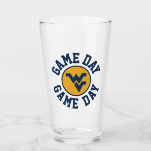 West Virginia University Game Day Glass