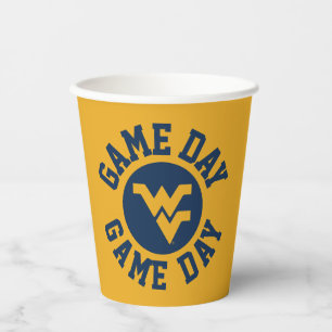 West Virginia University Game Day Paper Cups