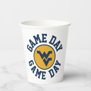 West Virginia University Game Day Paper Cups