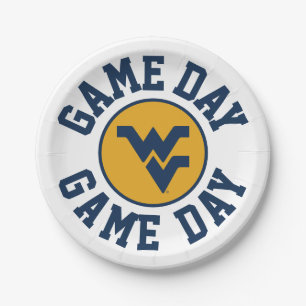 West Virginia University Game Day Paper Plates