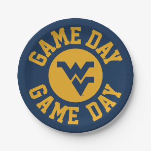 West Virginia University Game Day Paper Plates