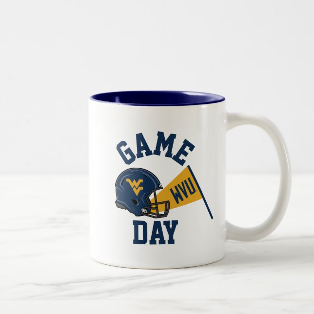 West Virginia University Game Day Two-Tone Coffee Mug (Right)