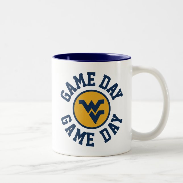 West Virginia University Game Day Two-Tone Coffee Mug (Right)