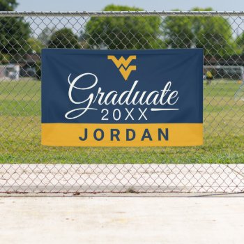 West Virginia University Graduate Banner by wvushop at Zazzle