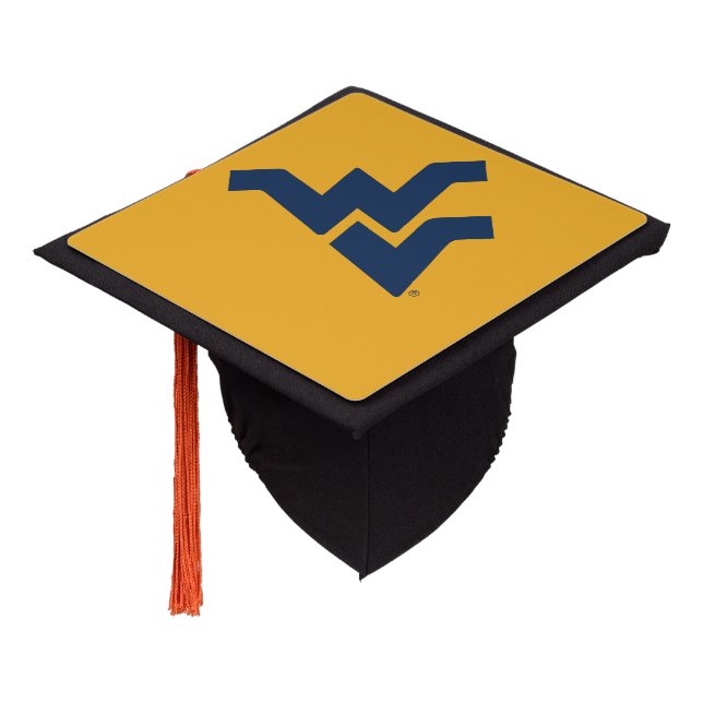 West Virginia University Graduation Cap Topper (Angled)