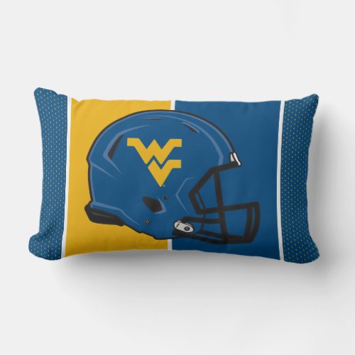 West Virginia University Helmet Lumbar Pillow