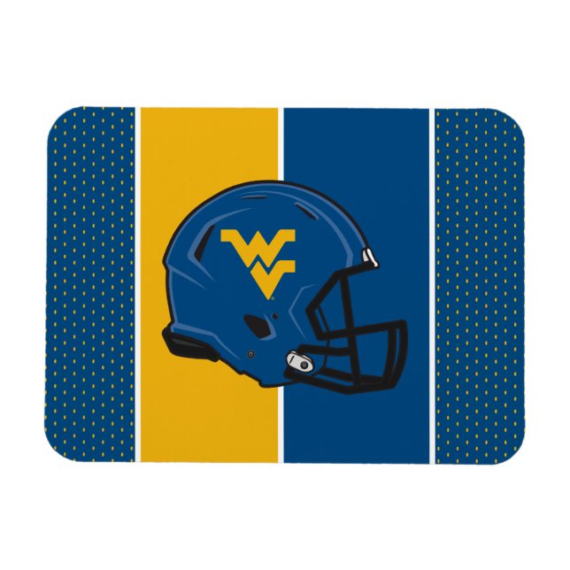 West Virginia University Helmet Magnet (Horizontal)