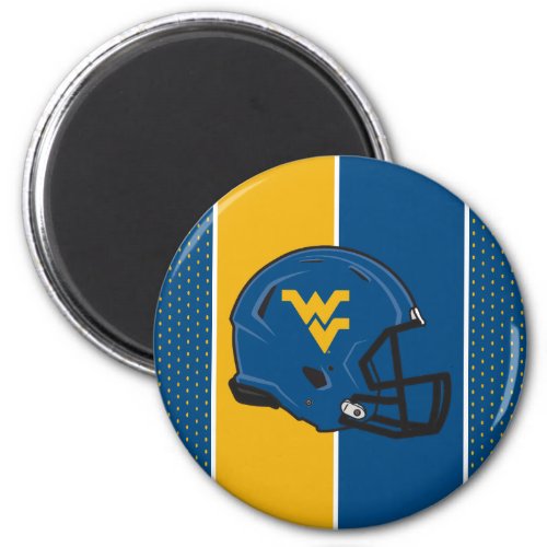 West Virginia University Helmet Magnet