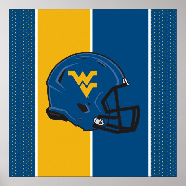 West Virginia University Helmet Poster (Front)