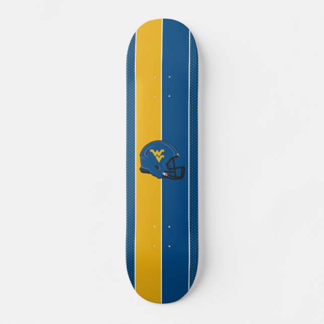 West Virginia University Helmet Skateboard Deck (Front)