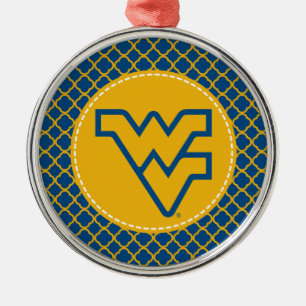 West Virginia University Metal Ornament