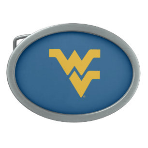 West Virginia University Oval Belt Buckle