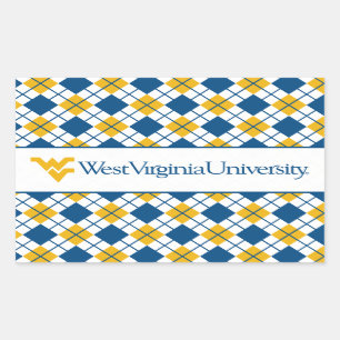 West Virginia University Rectangular Sticker