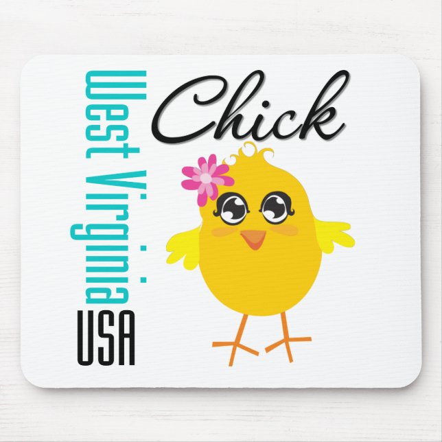 West Virginia USA Chick Mouse Pad (Front)