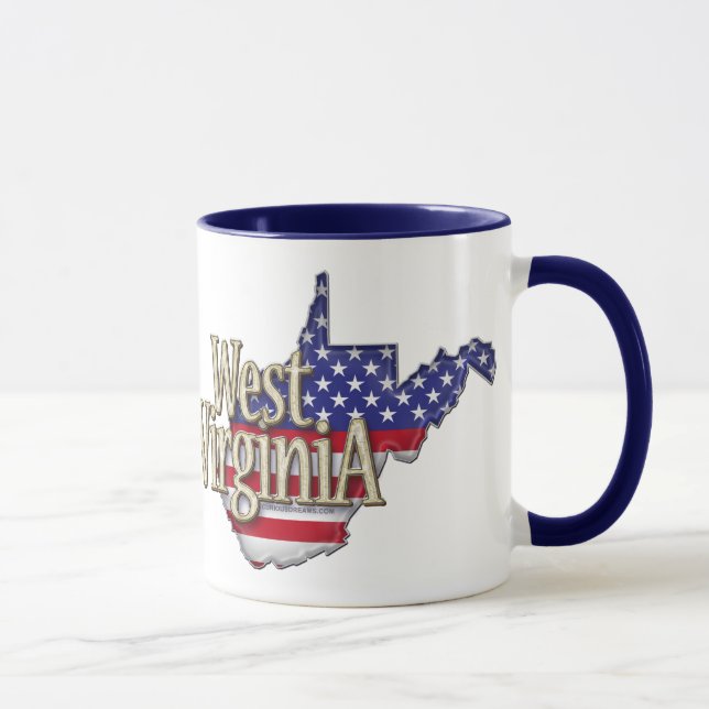 West Virginia USA Flag Mug (Right)