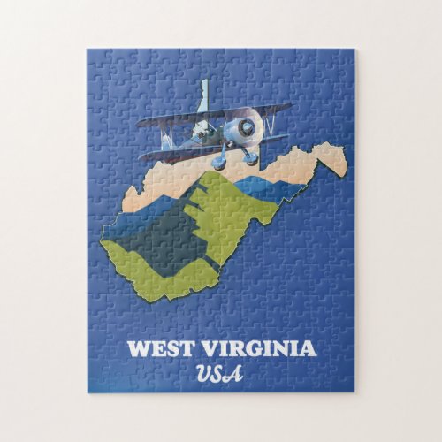 West Virginia USA map Jigsaw Puzzle