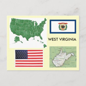 West Virginia  Usa Postcard by archemedes at Zazzle