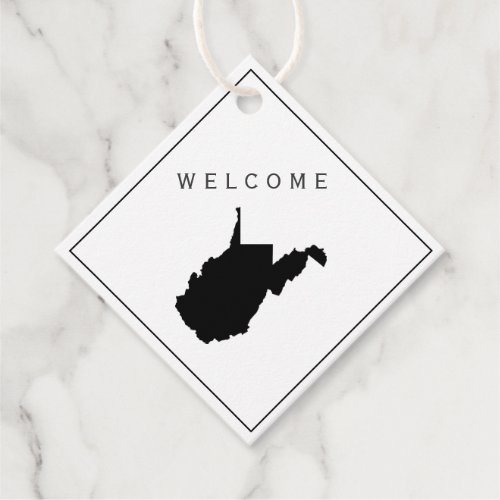 West Virginia Welcome Bag Gift Tag Wedding Weekend