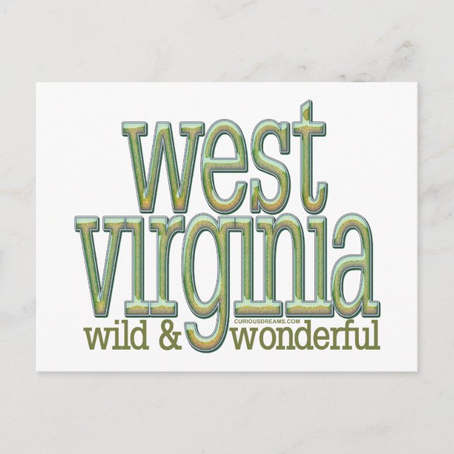 West Virginia-wild and wonderful_8 Postcard (Front)