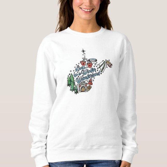 West Virginia Winter Wonderland Sweatshirt (Front)