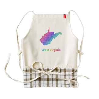West Virginia Zazzle HEART Apron