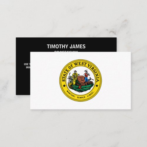 West Virginian Seal Seal of West Virginia Business Card