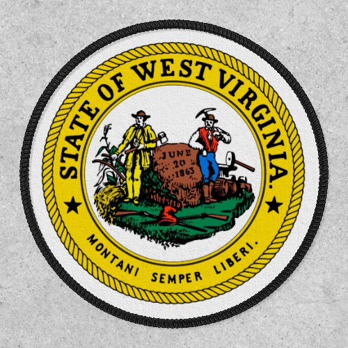 West Virginian Seal Seal of West Virginia Patch