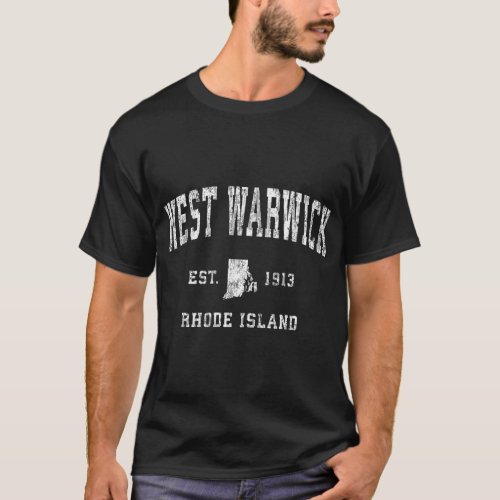 West Warwick Rhode Island Ri Athletic Sports T_Shirt