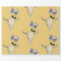 Cowboy Retro Boy Child Cute Western Wrapping Paper Sheets