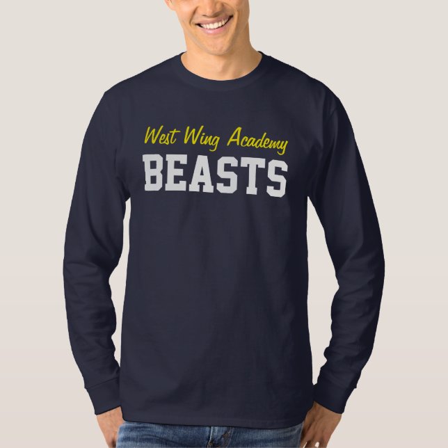 West Wing Academy Beasts T-Shirt (Front)