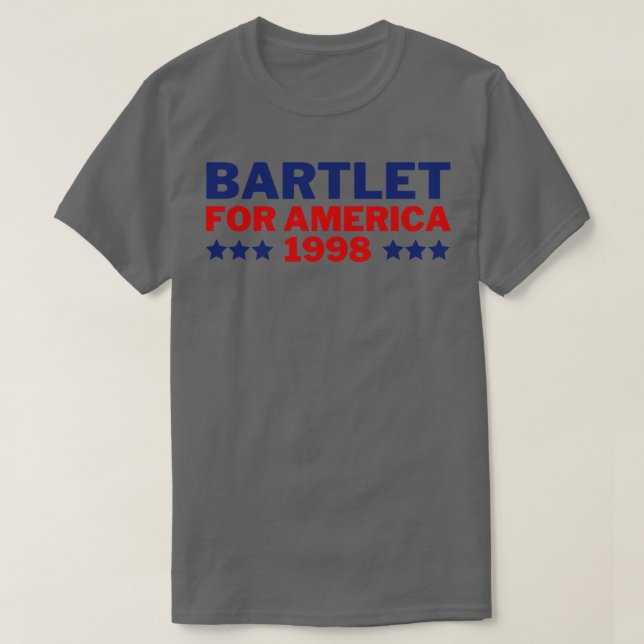 West Wing Bartlet For America 1998 3 T-Shirt (Design Front)