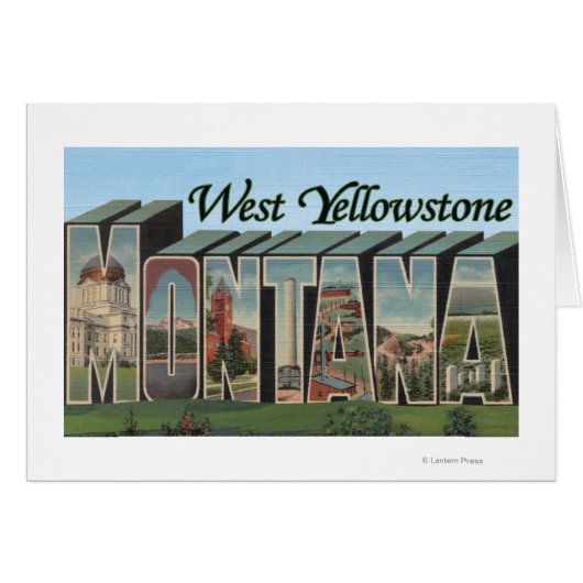 West Yellowstone, Montana Cards (Front Horizontal)